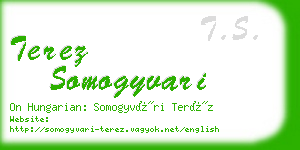 terez somogyvari business card